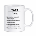 Kubek z dowolnym imieniem "Tata"