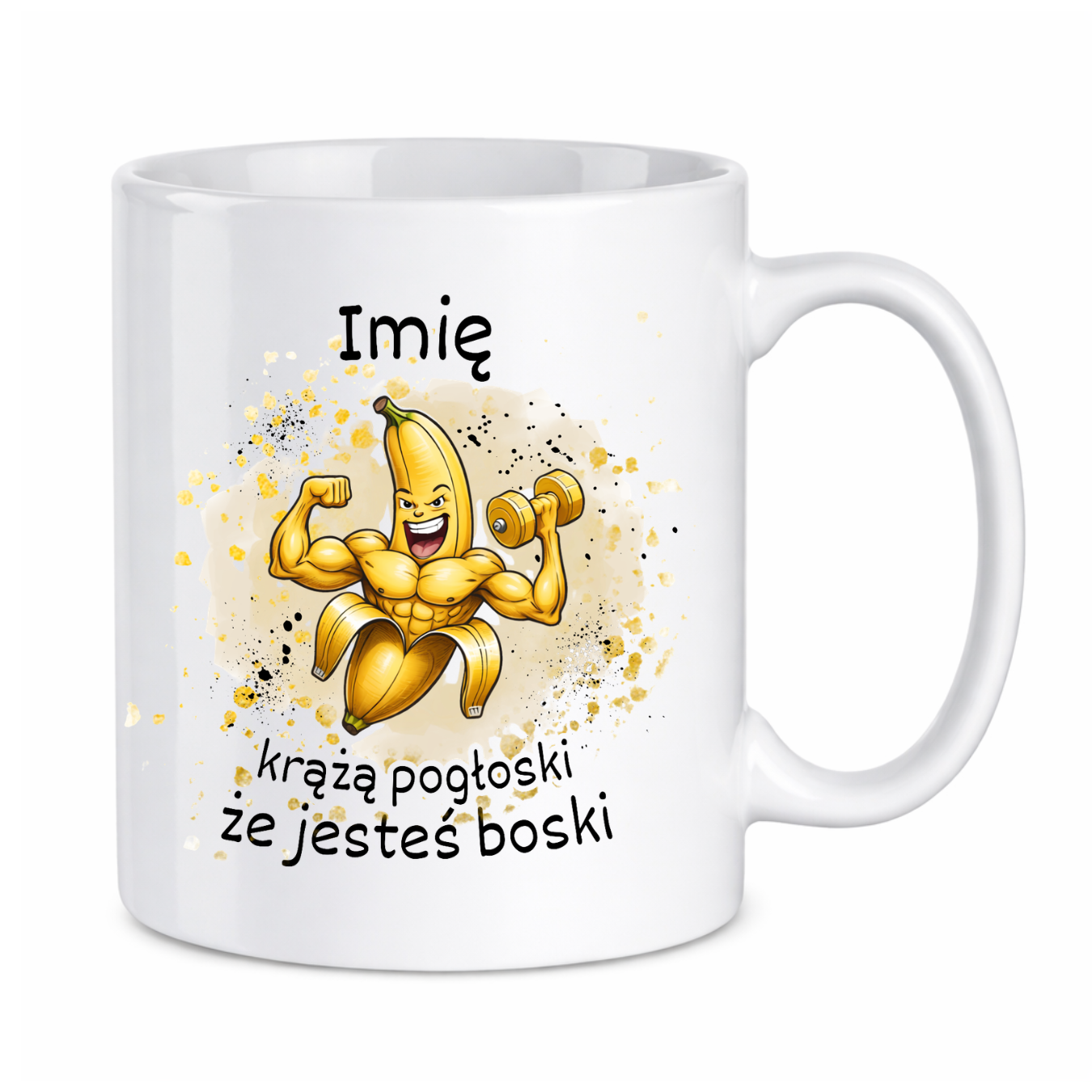 Kubek z dowolnym imieniem "Chodzą pogłoski, że jesteś boski"