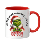 Kubek z dowolnym imieniem "Jesteś moją ulubioną debilką"