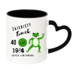 Kubek z dowolnym imieniem, wiekiem, rokiem "Żajebisty facet"