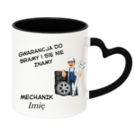 Kubek z dowolnym imieniem "Mechanik"