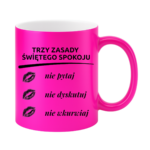 Kubek "Trzy zasady świętego spokoju"