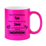 Kubek z dowolnym imieniem "Czy zostaniesz moim świadkiem?