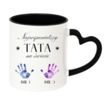 Kubek z dowolnymi imionami dzieci "Najwspanialszy tata na świecie"