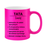 Kubek z dowolnym imieniem "Tata"