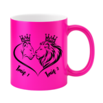 Kubek z dowolnymi imionami "Król i królowa"