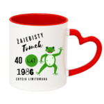 Kubek z dowolnym imieniem, wiekiem, rokiem "Żajebisty facet"