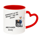 Kubek z dowolnym imieniem "Mechanik"