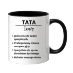 Kubek z dowolnym imieniem "Tata"