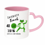 Kubek z dowolnym imieniem, wiekiem, rokiem "Żajebisty facet"