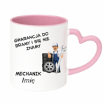 Kubek z dowolnym imieniem "Mechanik"