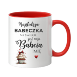 Kubek z dowolnym imieniem "Najsłodsza babeczka na świecie"