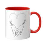 Kubek z dowolnymi imionami "Serce"