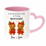 Kubek z dowolnymi imionami "Uwielbiam się z tobą opierniczać"