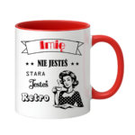 Kubek z dowolnym imieniem "Nie jesteś stara jesteś retro"