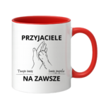 Kubek z dowolnymi imionami "Przyjaciele na zawsze"