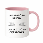Kubek "Jak kraść to miliony, jak jeździć to ciężarówką"
