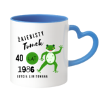 Kubek z dowolnym imieniem, wiekiem, rokiem "Żajebisty facet"