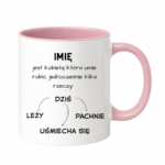 Kubek z dowolnym imieniem "Kobieta"