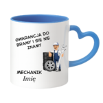 Kubek z dowolnym imieniem "Mechanik"