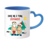 Kubek z dowolnymi imionami "Chce się z tobą zestarzeć"