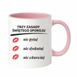 Kubek "Trzy zasady świętego spokoju"