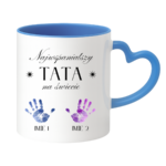 Kubek z dowolnymi imionami dzieci "Najwspanialszy tata na świecie"