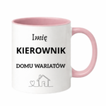 Kubek z dowolnym imieniem "Kierownik domu wariatów"