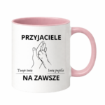 Kubek z dowolnymi imionami "Przyjaciele na zawsze"