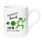 Kubek z dowolnym imieniem, wiekiem, rokiem "Żajebisty facet"