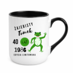 Kubek z dowolnym imieniem, wiekiem, rokiem "Żajebisty facet"