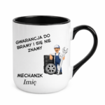 Kubek z dowolnym imieniem "Mechanik"