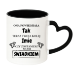 Kubek z dowolnym imieniem "Czy zostaniesz moim świadkiem?
