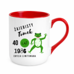 Kubek z dowolnym imieniem, wiekiem, rokiem "Żajebisty facet"