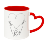 Kubek z dowolnymi imionami "Serce"