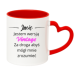 Kubek z dowolnym imieniem "Jestem wersją vintage"