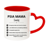 Kubek z dowolnym imieniem "Psia mama"