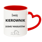 Kubek z dowolnym imieniem "Kierownik domu wariatów"