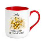 Kubek z dowolnym imieniem "Chodzą pogłoski, że jesteś boski"