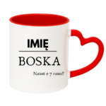 Kubek z dowolnym imieniem "Boska nawet o 7 rano !"