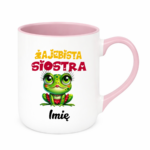 Kubek z dowolnym imieniem "Żajebista siostra"