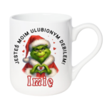 Kubek z dowolnym imieniem "Jesteś moim ulubionym debilem"