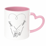 Kubek z dowolnymi imionami "Serce"