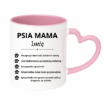 Kubek z dowolnym imieniem "Psia mama"
