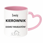 Kubek z dowolnym imieniem "Kierownik domu wariatów"