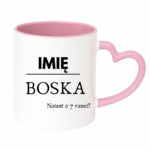 Kubek z dowolnym imieniem "Boska nawet o 7 rano !"
