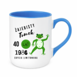 Kubek z dowolnym imieniem, wiekiem, rokiem "Żajebisty facet"