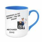 Kubek z dowolnym imieniem "Mechanik"