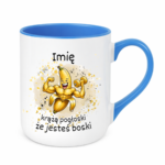 Kubek z dowolnym imieniem "Chodzą pogłoski, że jesteś boski"