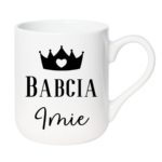 Kubek z dowolnym imieniem "Babcia"